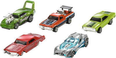 Hot Wheels Set of 10 1:64 Scale Toy Trucks and Cars for Kids and Collectors, Styles May Vary